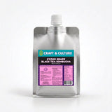 A silver pouch of Blueberry Whole Milk Kefir from Craft & Culture - Kombucha, Kefir & Probiotics Singapore, featuring a teal and purple label with product details, stands against a plain white background.